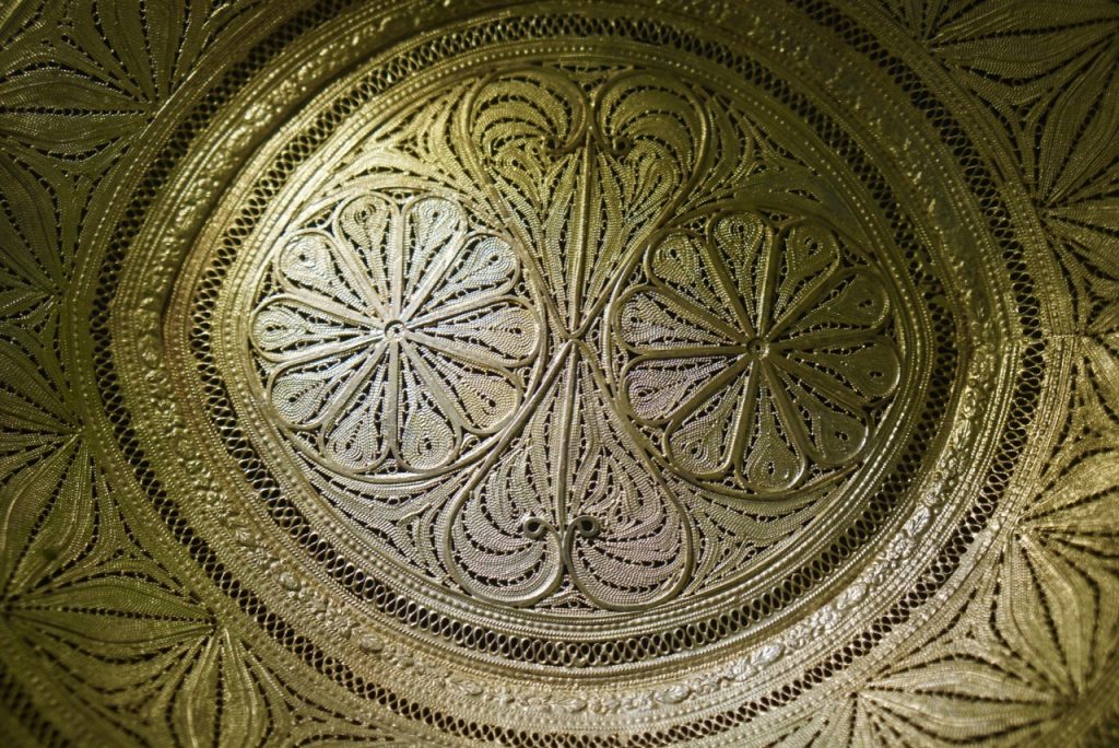 Yemenite silver filigree: each element is painstakingly assembled by hand